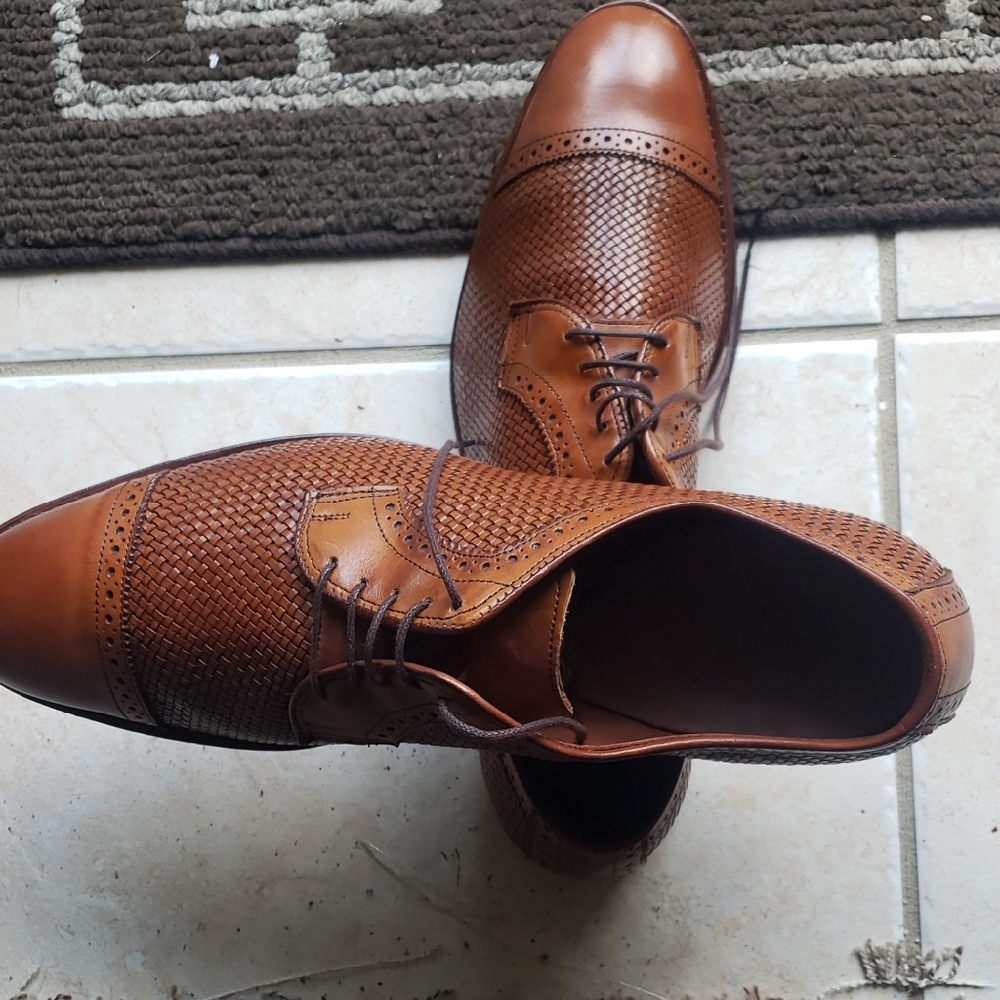 Allen Edmonds Brown Leather Oxford Shoes